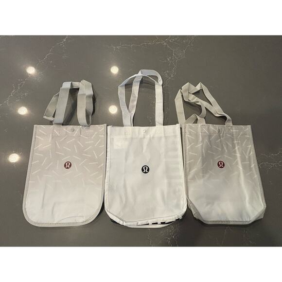 Lululemon Reusable Shopping Tote Bag Small Lot Of 3 BRAND NEW - Picture 1 of 1